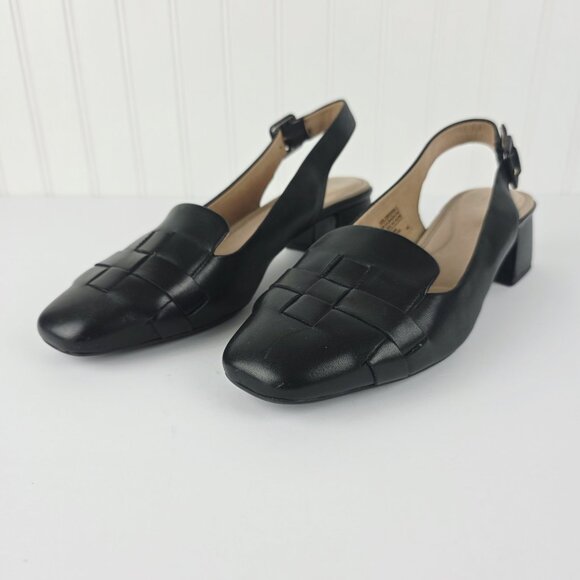 ROCKPORT Leather Women Slingback Flats Size 9 - Picture 3 of 14